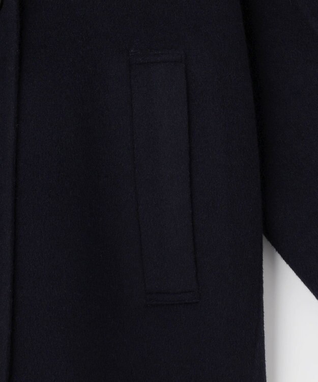 組曲 S ダブルブレストリバー コート ネイビー系