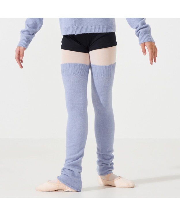 Chacott ジュニア レッグウォーマー スカイブルー