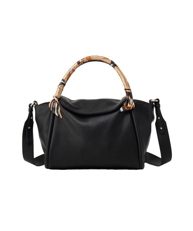 Green Parks ３ＳＥＴスカーフ付コードハンドルバッグｉｎポーチ Black