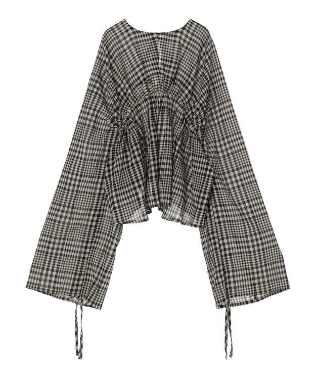 earth music&ecology ワッシャードロスト羽織りシャツ Check