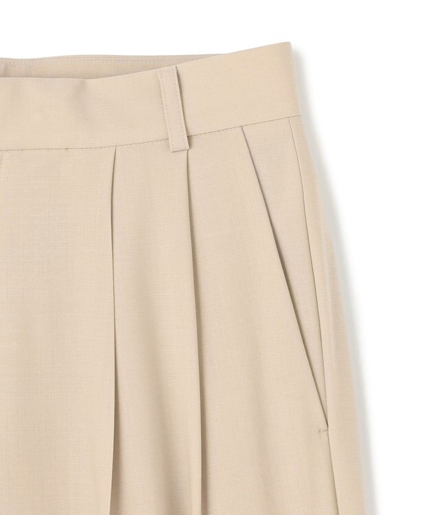 BEIGE， 【GISELe 6月号掲載】OREGANO / サマーウールタックワイドパンツ Taupe
