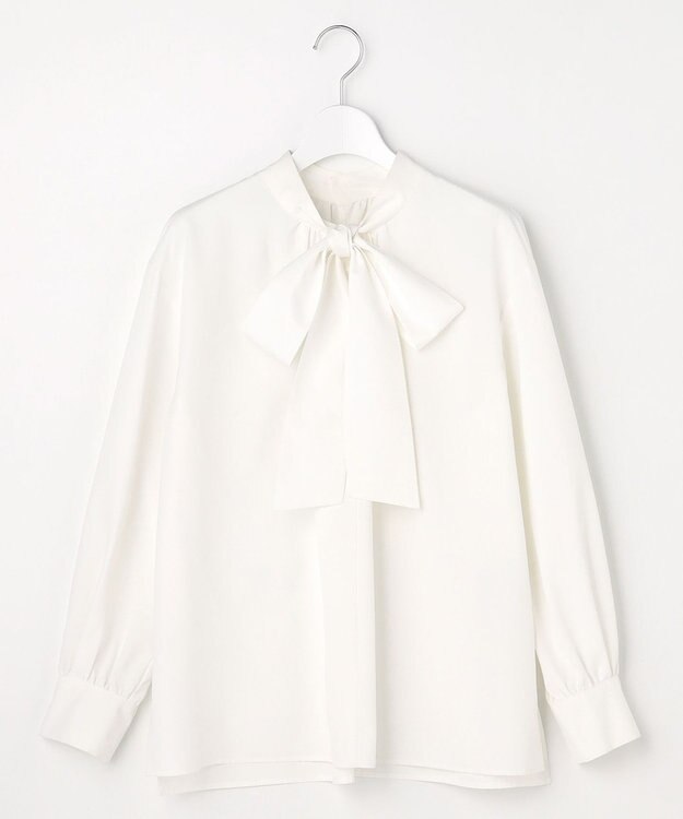 ANY SIS L 【2WAY】リボンギャザー ブラウス ホワイト系