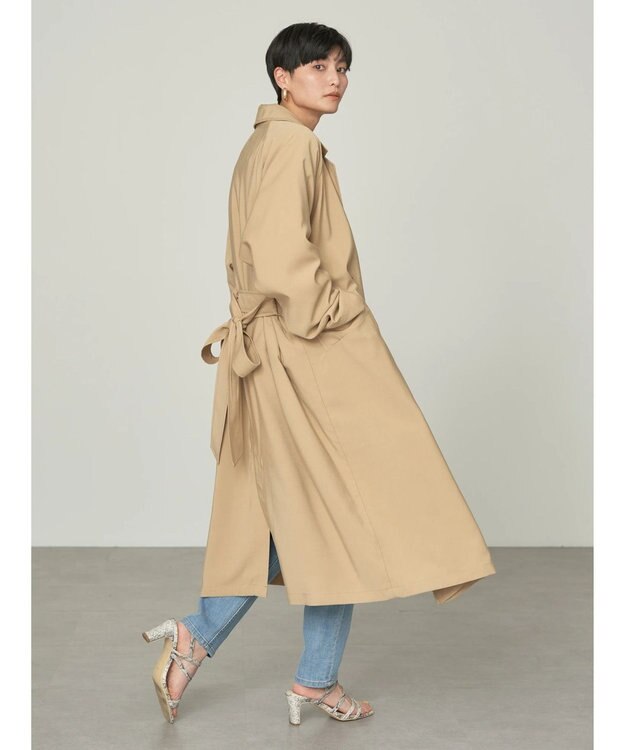 AMERICAN HOLIC 花粉防止Ｗボタントレンチコート Beige