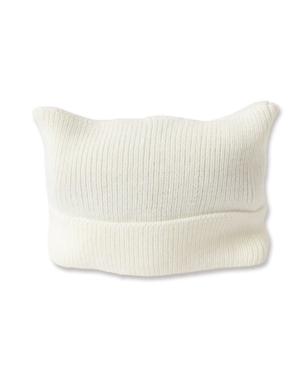 WEGO ネコミミニットキャップ オフホワイト