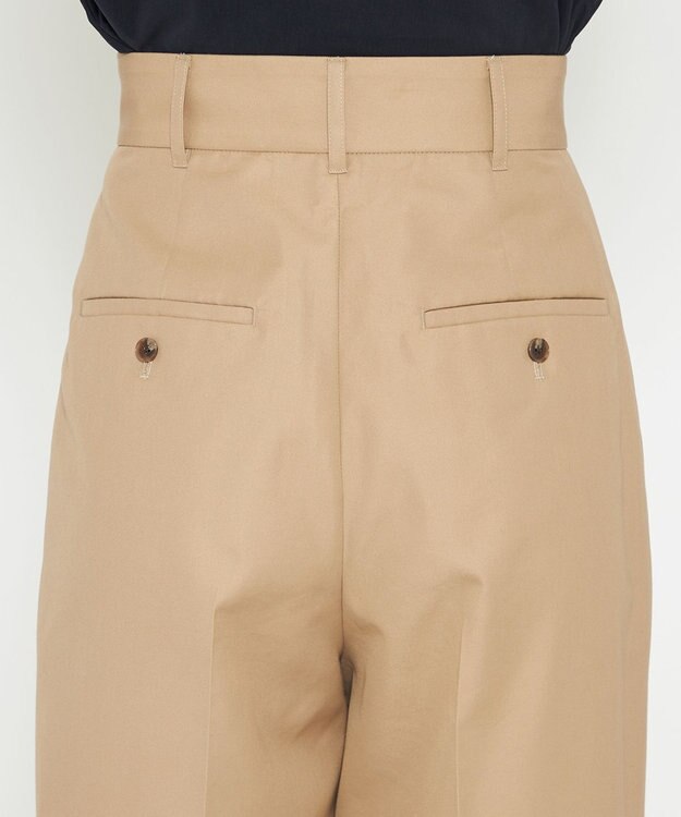 uncrave 【撥水・花粉防止・洗濯機洗い可】クリアツイル ワイドパンツ（uncrave STANDARD） ベージュ