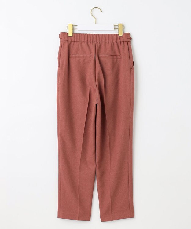 ANY SIS 【洗える】サイドバックルタックテーパード パンツ アプリコットピンク