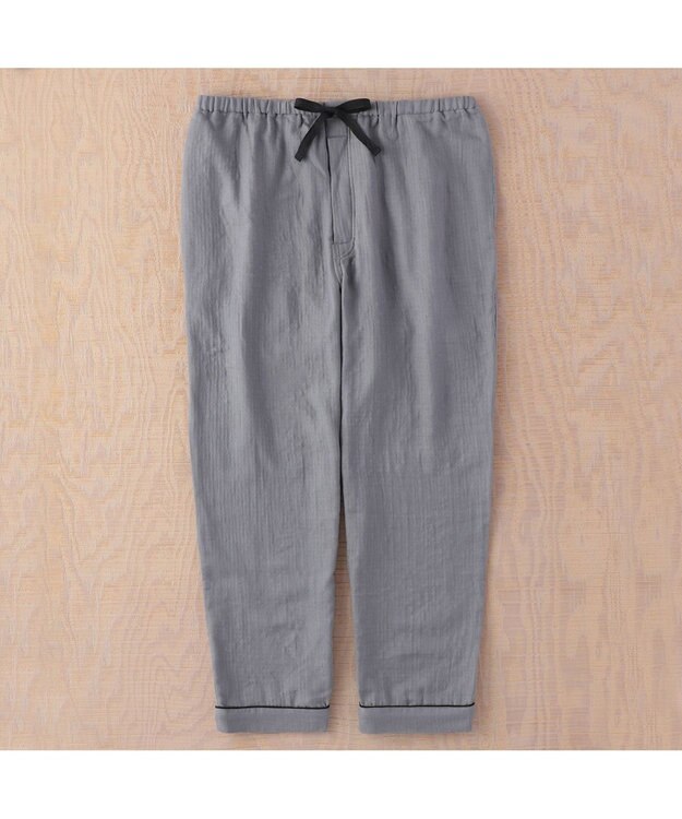 UCHINO マシュマロガーゼカラーメンズパジャマ グレー