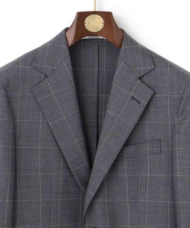 J.PRESS MEN 【J.PRESS MOVING / セットアップ対応】REDA ACTIVE ウィンドーペーン ジャケット グレー系4