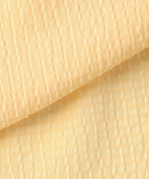 組曲 【先行予約】【WEB限定】サッカーギンガムチェック フロントフリルブラウス イエロー系