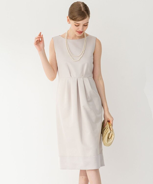 23区 L 【APPLAUDIR】グログランロイヤル ドレス ベージュ系