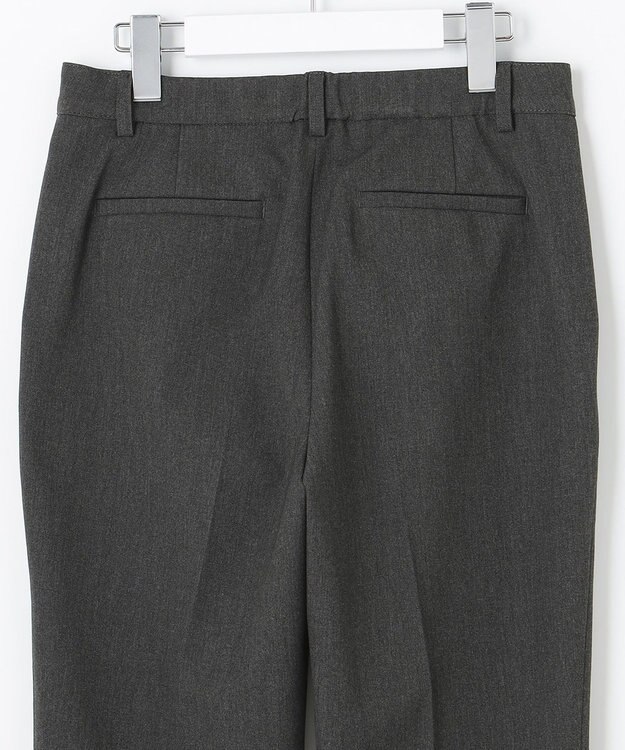 J.PRESS LADIES L 【洗える】アルガンシルク テーパード パンツ グレー系