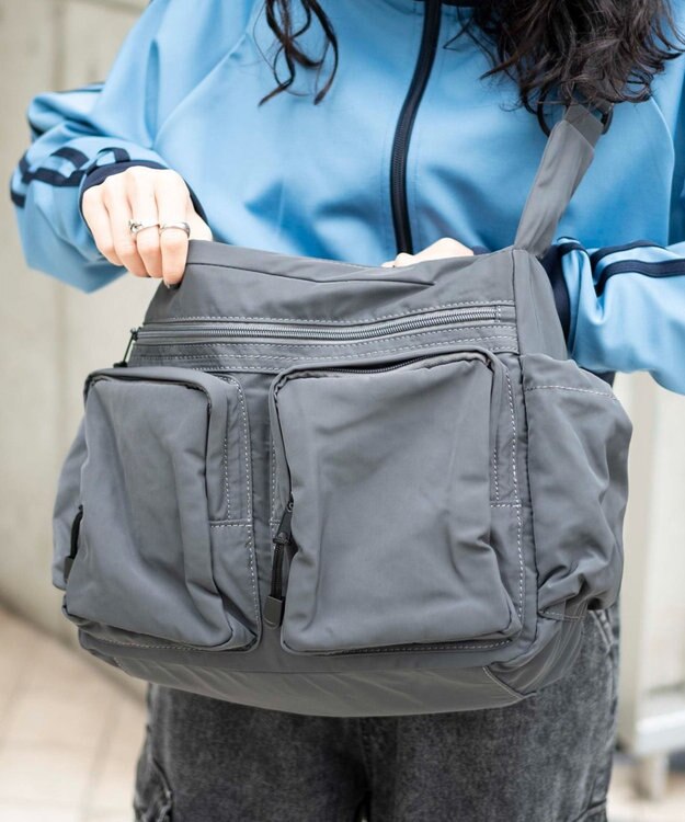 WEGO 立体ポケットショルダー グレー