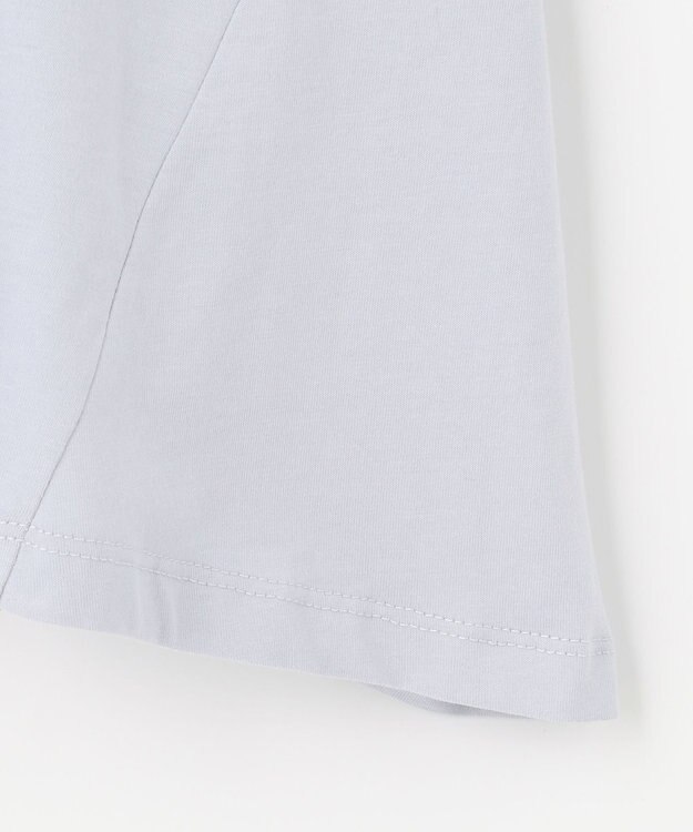 ANY 【洗える】テントライン カットソー サックスブルー系