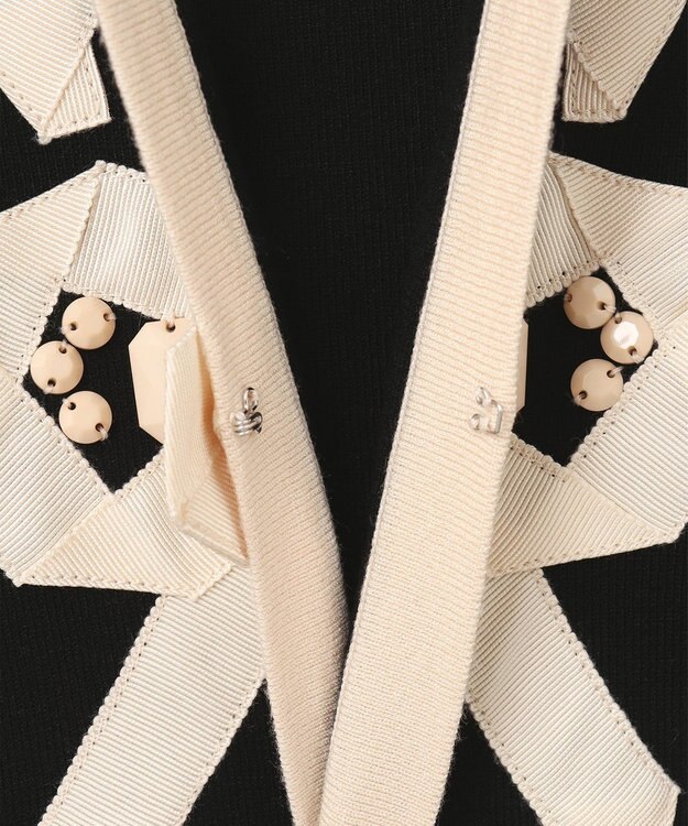 TOCCA 【Archive Collection】【洗える！】AURORA KNIT カーディガン ブラック×ベージュ系