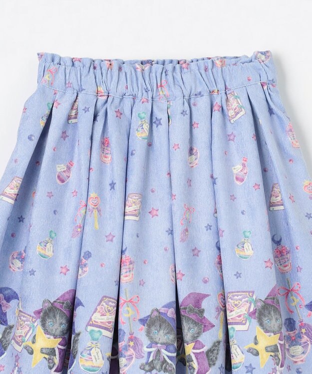 ANY KIDS マジカルキャットフレアスカート サックスブルー