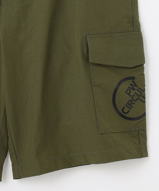 PW CIRCULUS 【MEN】【洗える】カーゴ ショートパンツ カーキ系