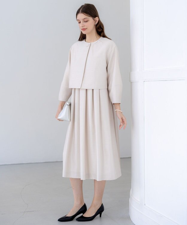 23区 【APPLAUDIR】トリアセシャンタン ジャケット シャンパン