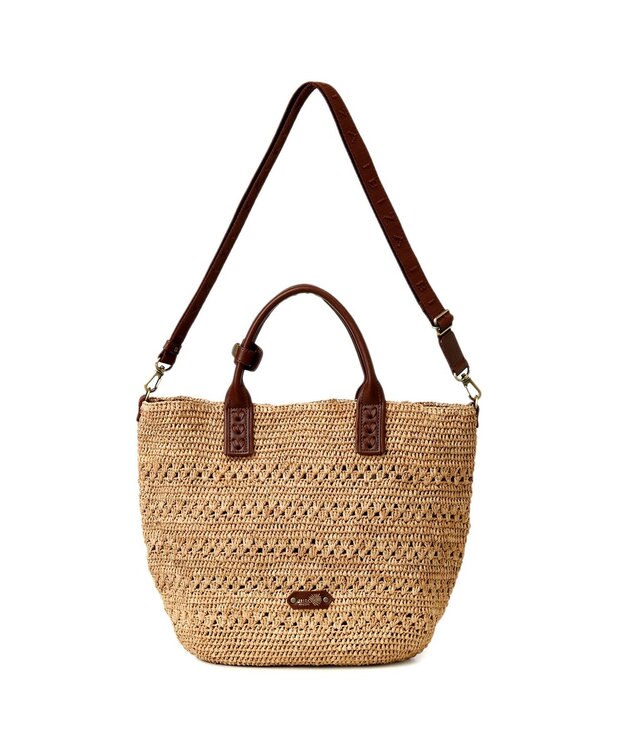 IBIZA ラフィア　2WAYバッグ エメラルドグリーン