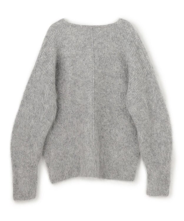 uncrave アルパカニット Vネックトップス グレー