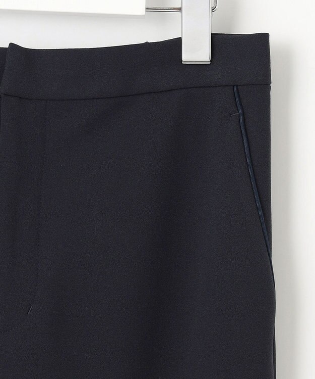 J.PRESS LADIES L 【洗える】ジョーゼットジャージー パンツ ネイビー系