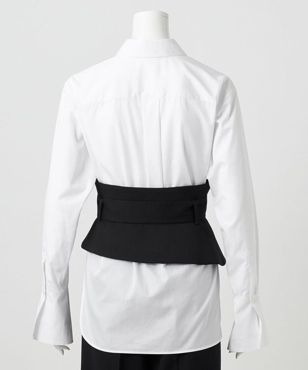 23区 L 【エステータ】ウールダブルクロス カマーバンド ブラック系