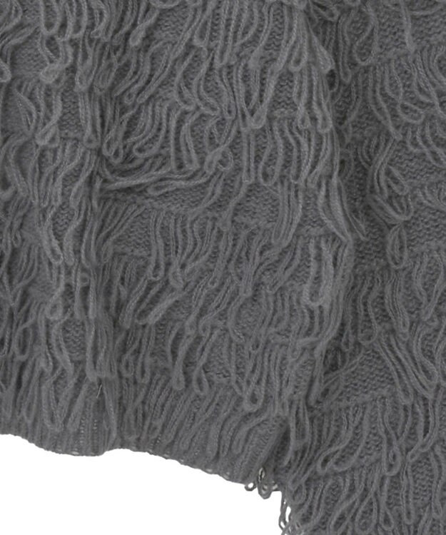 Green Parks ループニットカーディガン Gray