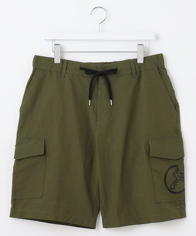 PW CIRCULUS 【MEN】【洗える】カーゴ ショートパンツ カーキ系