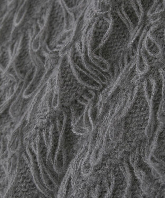 Green Parks ループニットカーディガン Gray