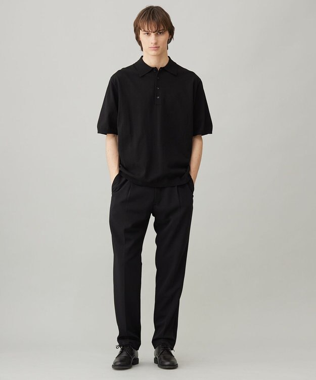 UNFILO MENS スゴ機能美 ニット ポロシャツ【ギフトにもおすすめ】 ブラック