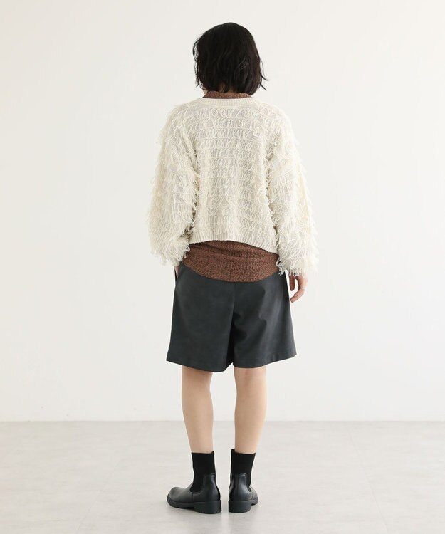 Green Parks ループニットカーディガン Ivory