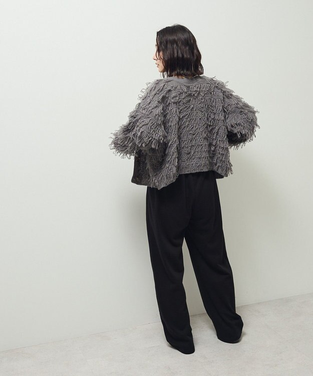 Green Parks ループニットカーディガン Gray