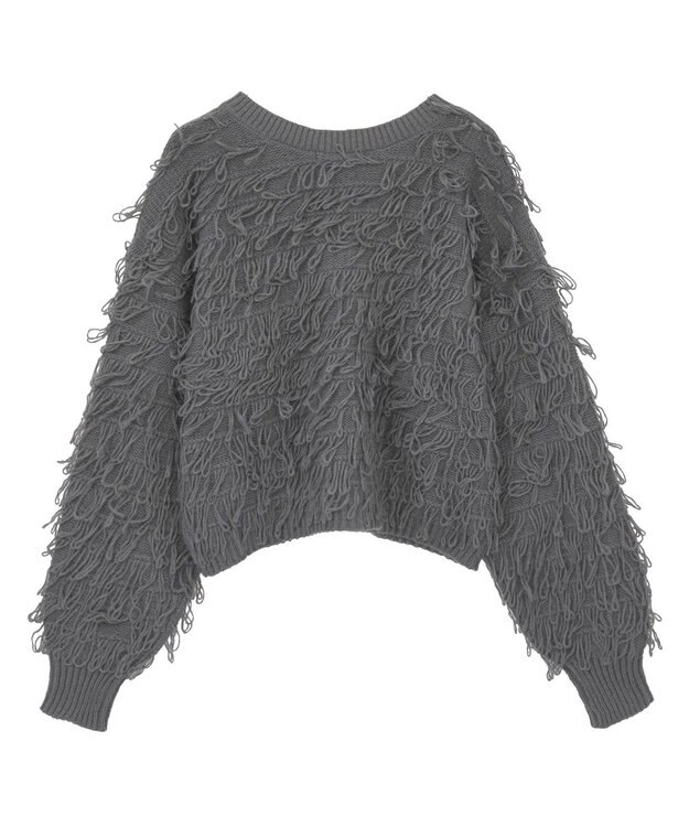 Green Parks ループニットカーディガン Gray