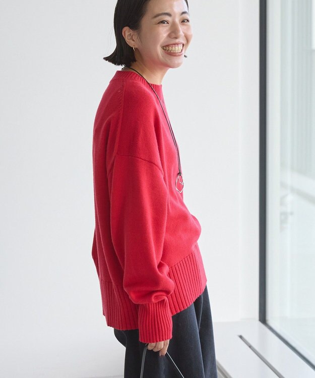 AMERICAN HOLIC バイパチモックネックニットプルオーバー Red