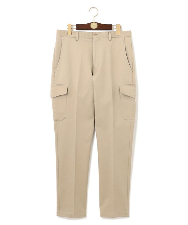 J.PRESS MEN ハイパワーストレッチスローンカーゴパンツ ベージュ系
