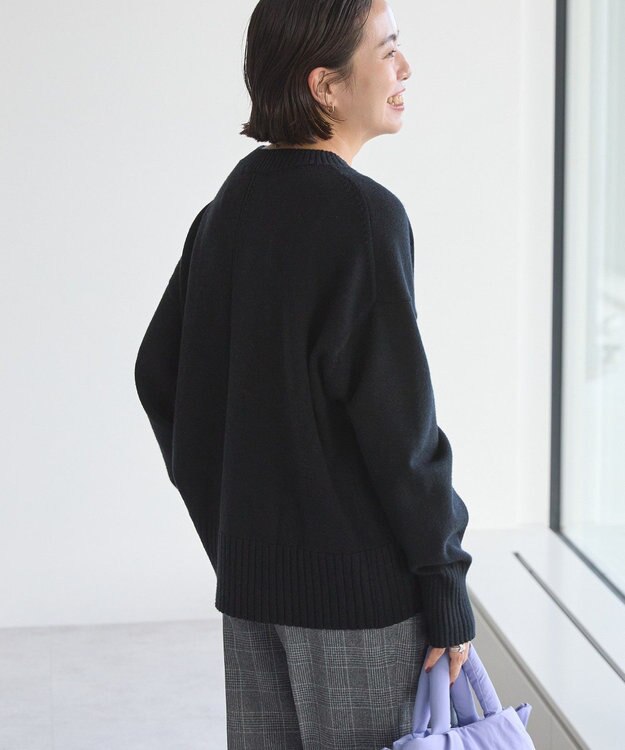 AMERICAN HOLIC バイパチモックネックニットプルオーバー Black