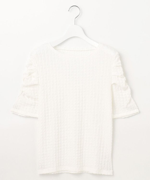 Feroux 【洗える】パワショル トップス ホワイト系