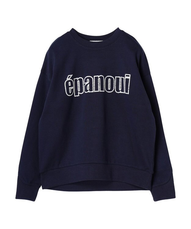 AMERICAN HOLIC 発泡ロゴポンチプルオーバー Navy