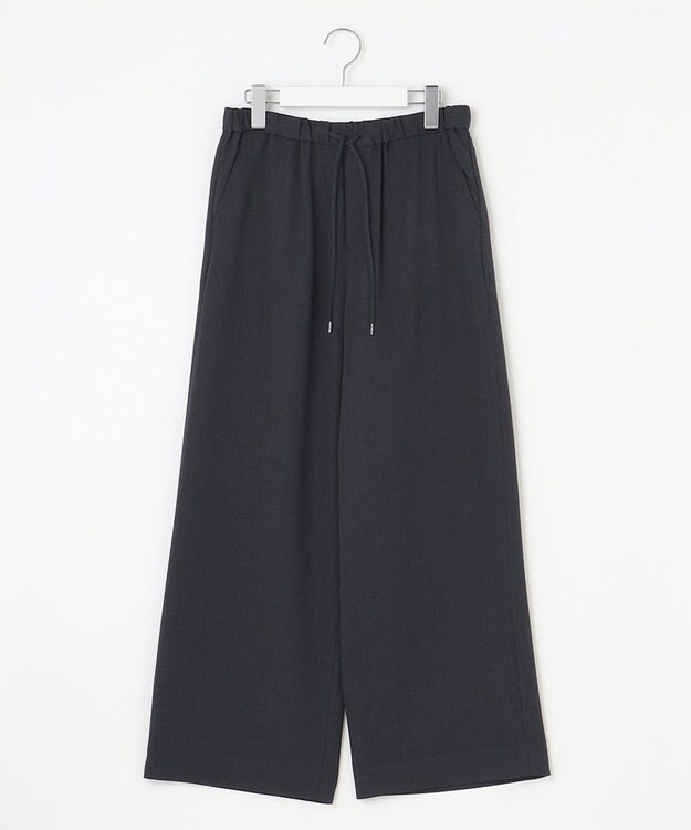 J.PRESS LADIES 【洗える】エアロツイルストライプ イージーパンツ ネイビー系