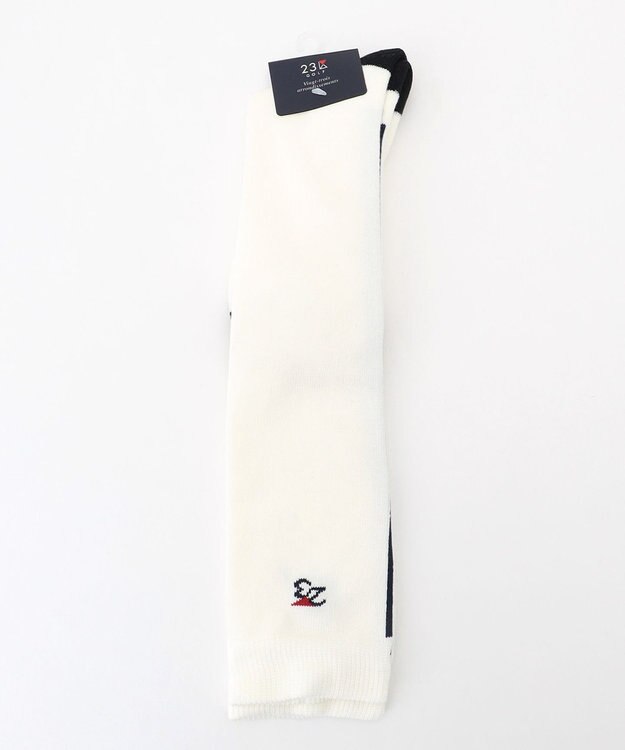 23区GOLF 【WOMEN】ナンバリング ハイソックス ホワイト系