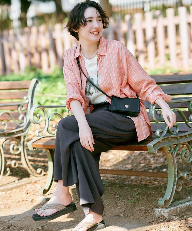 ANY 【セットアップ対応】テックリネンツイードパンツ チャコール系