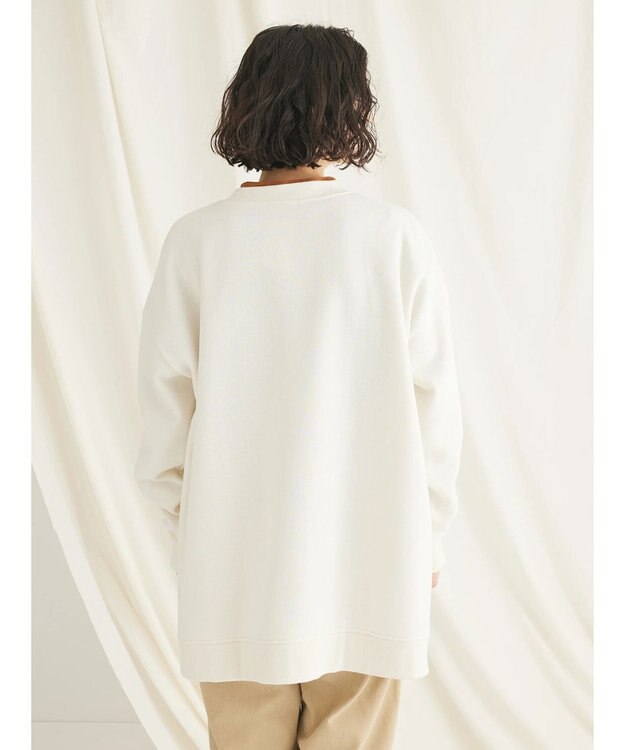 CRAFT STANDARD BOUTIQUE 裏起毛クルーネックチュニック Ivory
