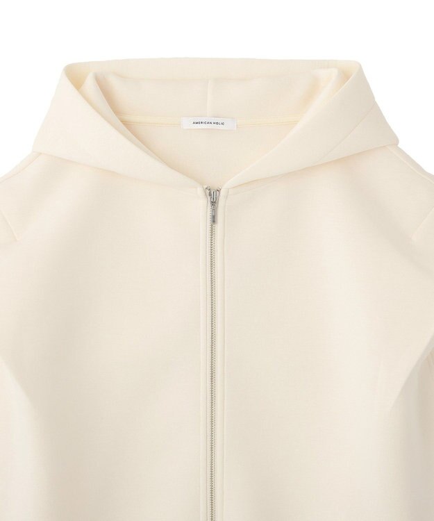 AMERICAN HOLIC ポンチZIPフーディーベスト Ivory
