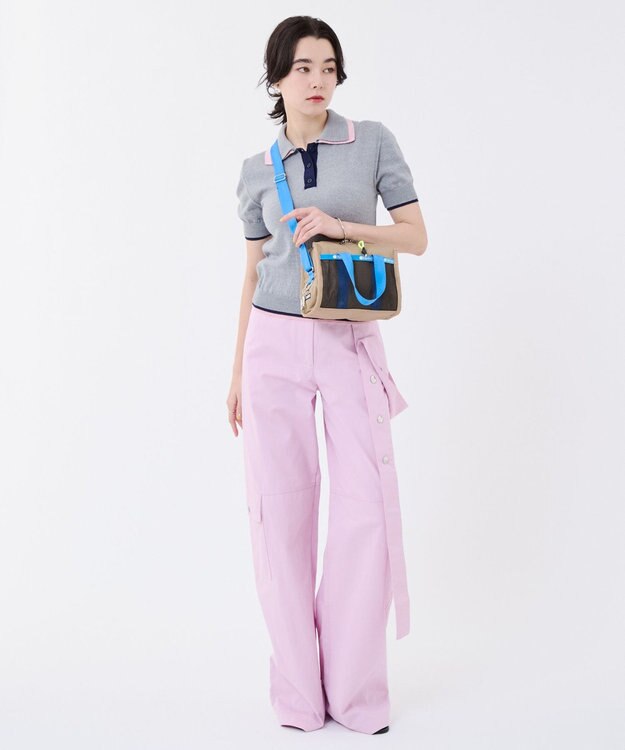 LeSportsac MSGM METRO XBODY/メトロカーキ/ブルー メトロカーキ/ブルー