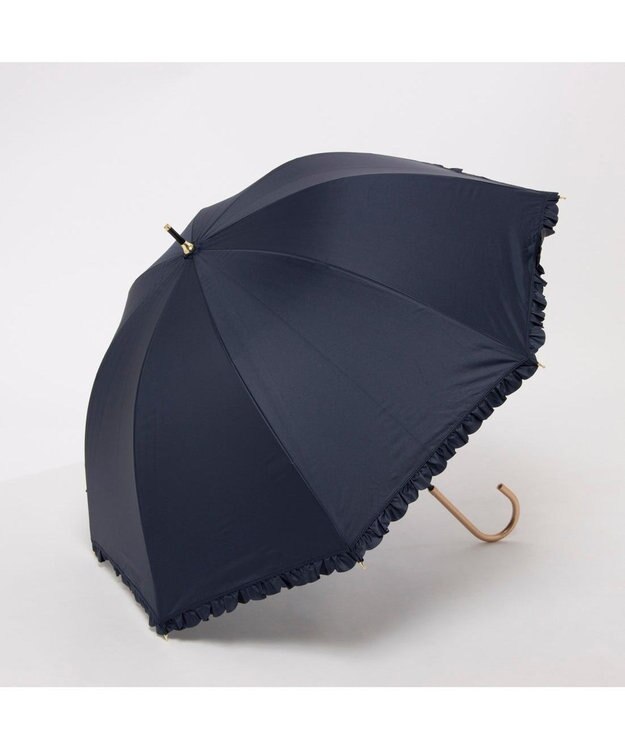UNBILLION カシュネ cachenez / PUヒートカットフリルバルーンショートパラソル ネイビー