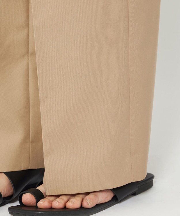 uncrave 【撥水・花粉防止・洗濯機洗い可】クリアツイル ワイドパンツ（uncrave STANDARD） ベージュ