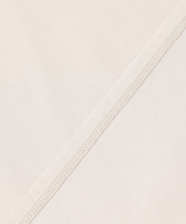 J.PRESS LADIES L プレーティング シャツテール ロングスリーブ Tシャツ グレージュ系