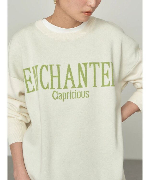 AMERICAN HOLIC ロゴニットプルオーバー Ivory