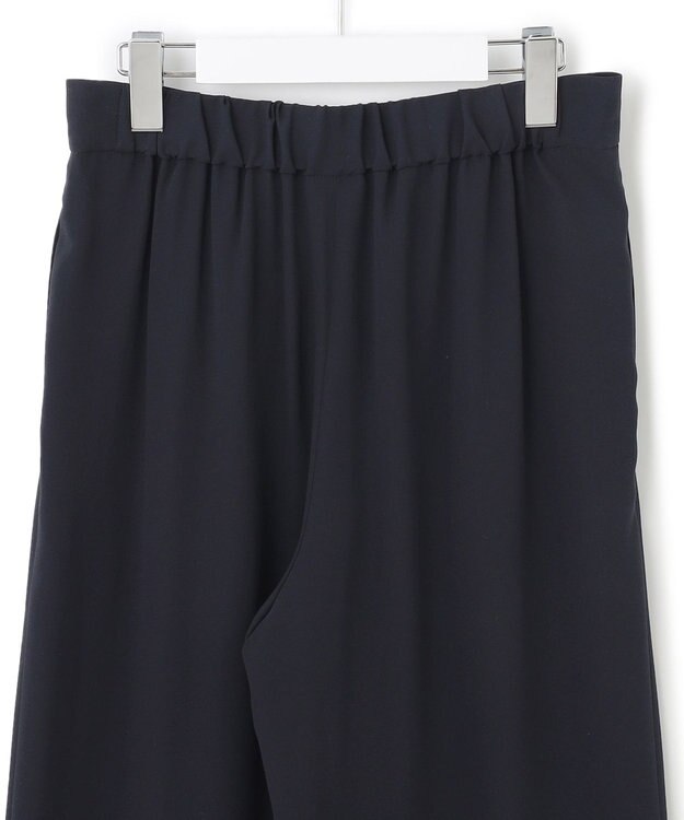 23区 S 【洗える】バックサテンアムンゼン ワイドパンツ ネイビー系