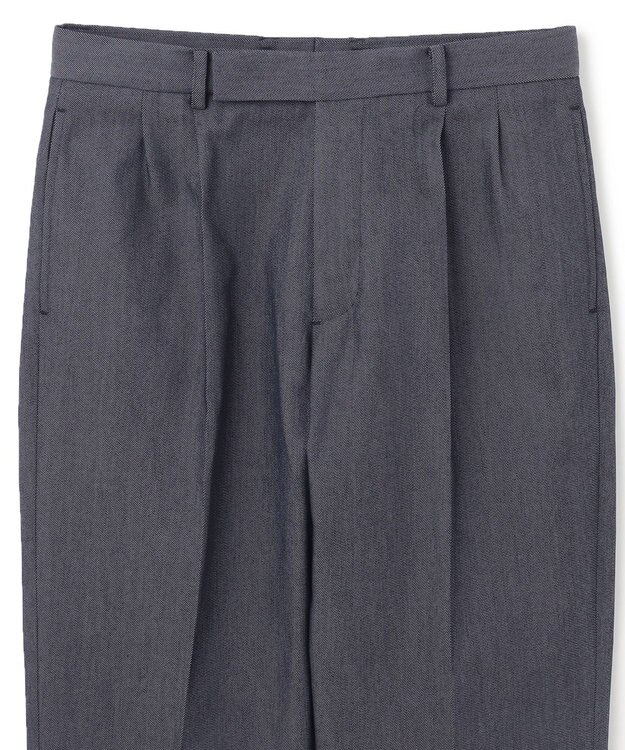 UNFILO MENS 【新色追加】FINE MOVE デニム タックパンツ [24年商品] ネイビー