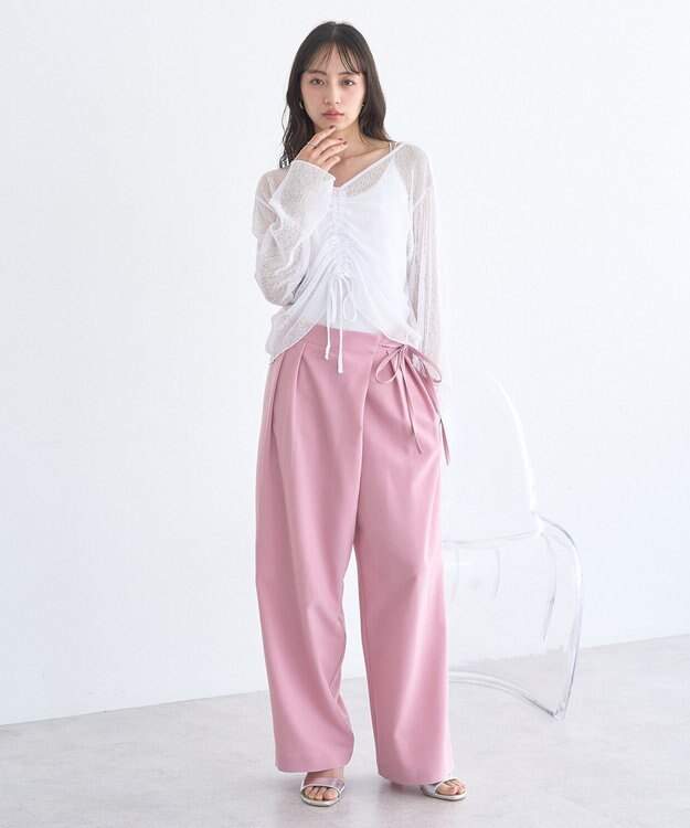 earth music&ecology フロントドロストシアープルオーバー Off White